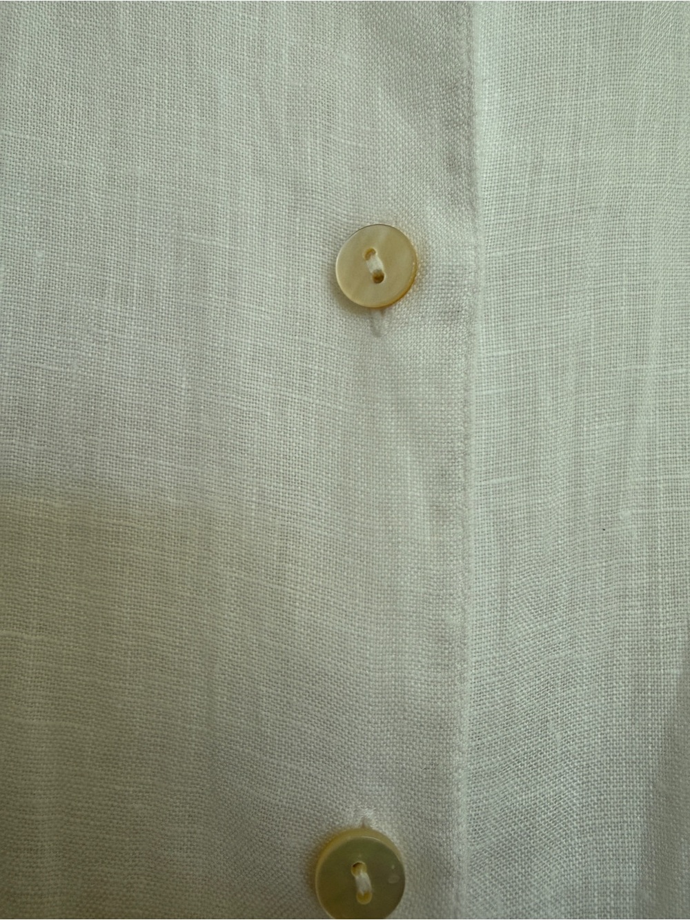 J. Jill Love Linen 100% Women’s XL White Button-Up Shirt Airy Cool Classic - Picture 6 of 11